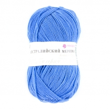 Пряжа для вязания ПЕХ Австралийский меринос 100гр/400м цвет 520 голубая пролеска