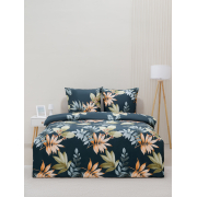 Постельное белье VT из полисатина 267-8 2-х сп с евро простыней с наволочками 70/70