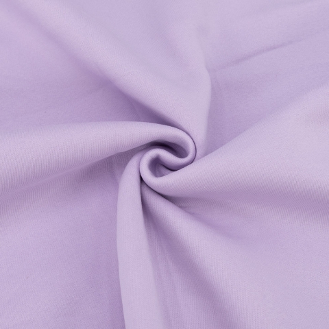 Ткань на отрез футер 3-х нитка компакт пенье цвет светло-лиловый