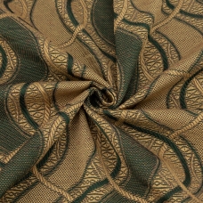Ткань на отрез гобелен 150 см 112-5 цвет темно-зеленый