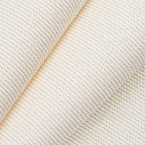 Ткань на отрез кашкорсе с лайкрой цвет молочный