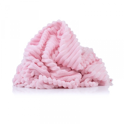 Маломеры Плюш Минки Полоса Китай 180 см цвет розовый 0.6 м