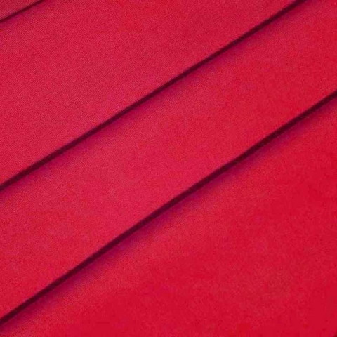 Ткань на отрез полулен 150 см 70050 цвет красный 2