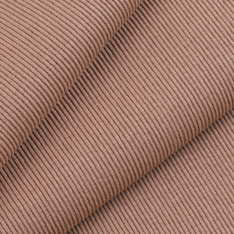 Ткань на отрез кашкорсе с лайкрой 84-1 цвет темно-бежевый