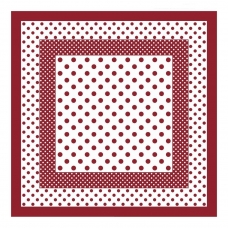Ткань на отрез cитец платочный 95 см 9992-1 Горох цвет красный