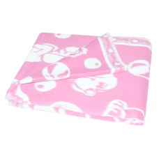 Одеяло детское байковое жаккардовое 140/100 см розовый
