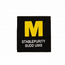Нашивка M STABLEPURITY SUDD UIXS 4.5*4.5 см цвет черный / желтый