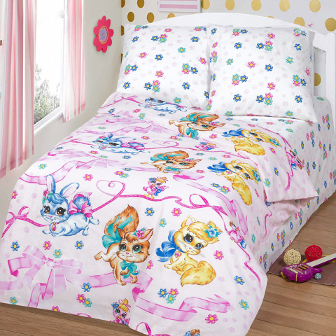 Бязь 120 гр/м2 150 см 11376/1 Хвостики. Комп