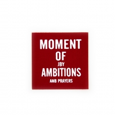 Нашивка Moment of ambitions 4,5*4,5 см цвет красный