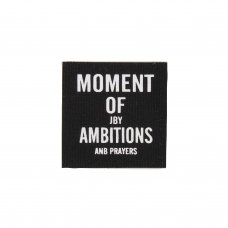 Нашивка Moment of ambitions 4,5*4,5 см цвет черный