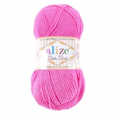 Пряжа для вязания Ализе BabyBest (90%акрил, 10%бамбук) 100гр цвет 561 ярко-розовый