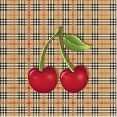 Полотно вафельное 50 см набивное арт 60 Тейково рис 29029 вид 1 Cherry