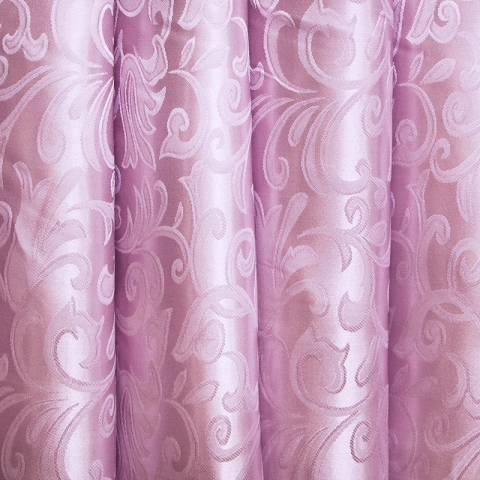 Мерный лоскут портьерная ткань 150 см 21 цвет розовый ветка-лист