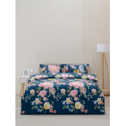 Постельное белье VT из полисатина R4061 2-х сп с евро простыней с наволочками 50/70