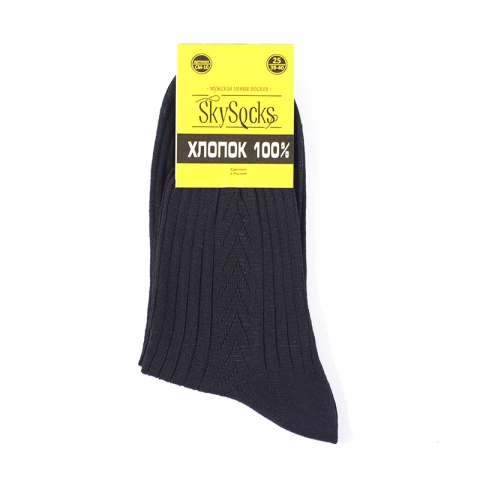 Мужские носки СМ-10 Skysocks цвет черный размер 25