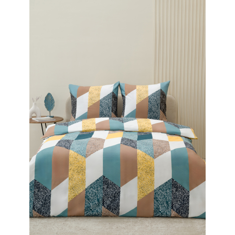 Постельное белье VT из полисатина 4102 2-х сп с евро простыней с наволочками 70х70