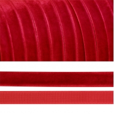 Лента бархатная 10 мм TBY LB1042 цвет т-красный 1 метр