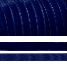 Лента бархатная 10 мм TBY LB1052 цвет т-синий 1 метр