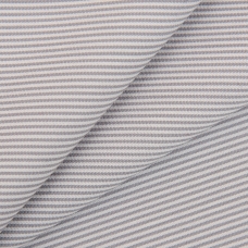 Сорочечная ткань на отрез полоса цвет бело-серый
