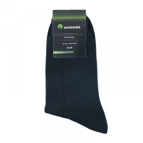 Мужские носки М-07 Ecosocks цвет черный размер 27