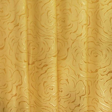 Мерный лоскут портьерная ткань 150 см Роза цвет золото 5.9 м