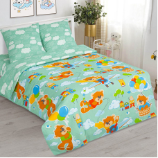 Бязь 120 гр/м2 детская 150 см 12644/1 Улётные мишки