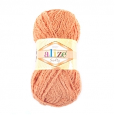 Пряжа для вязания Ализе Softy (100% микрополиэстер) 50гр/115 м цвет 336 оранжевый