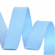 Лента киперная 10 мм хлопок 2.5 гр/см цвет S351 голубой