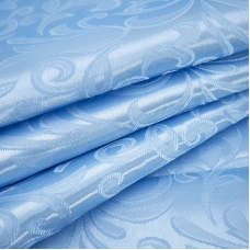 Портьерная ткань 150 см на отрез 100/2С цвет 68 голубой