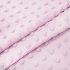 Мерный лоскут Плюш Минки Китай 180 см цвет розовый 1 м