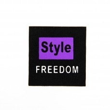 Нашивка Style FREEDOM 4.5*4.5 см цвет черный / фиолетовый