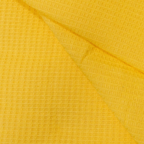 Полотенце вафельное банное 150/75 см цвет лимон