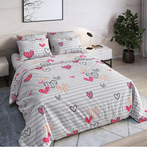 Бязь 120 гр/м2 220 см 28546/1 Сердца