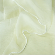 Ткань на отрез Вуаль 295 см с утяжелителемTRL15-2 цвет молочный