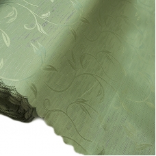 Портьерная ткань 150 см 28 цвет зелёный ветка