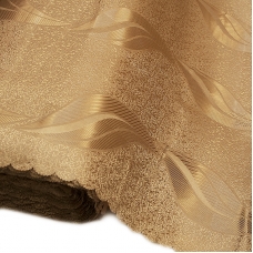Портьерная ткань 150 см 3 цвет золото листья