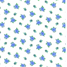 Ткань на отрез фланель 150 см 180-1п Цветы цвет голубой