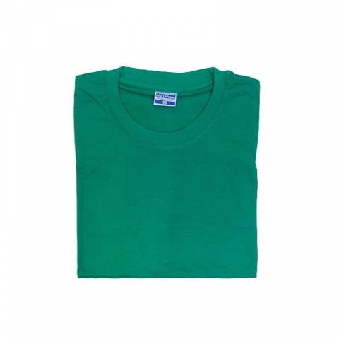 Мужская однотонная футболка цвет зеленый 50