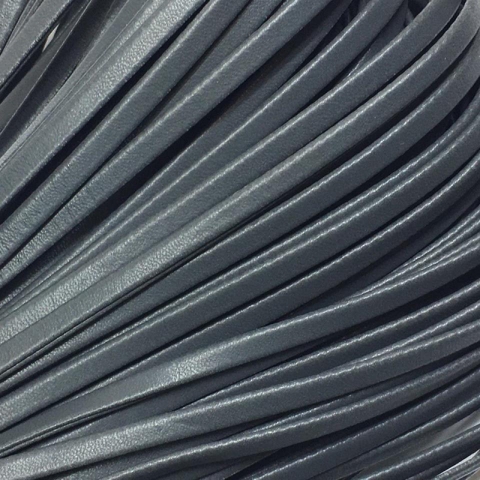 Шнур декоративный кожзам 4мм серый 2147 уп 10 м