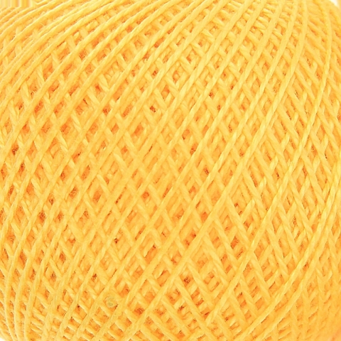 Нитки для вязания Ирис 100% хлопок 25 гр 150 м цвет 0302 желтый