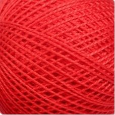 Нитки для вязания Ирис 100% хлопок 25 гр 150 м цвет 0810 красный