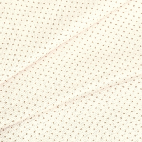 Ткань на отрез кулирка пенье Пшено по выкрасам R165 цвет экрю