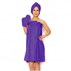 Набор для сауны женский цвет фиолетовый