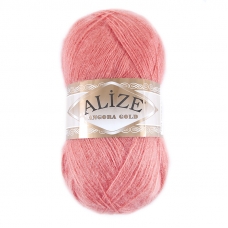 Пряжа для вязания Ализе AngoraGold (20%шерсть, 80%акрил) 100гр цвет 656 роза барочная
