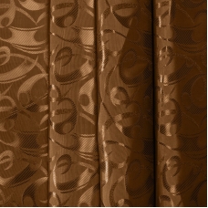 Портьерная ткань 150 см 10-1 цвет коричневый