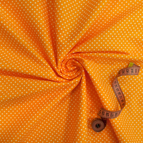 Ткань на отрез бязь плательная 150 см 1554/19 цвет оранжевый