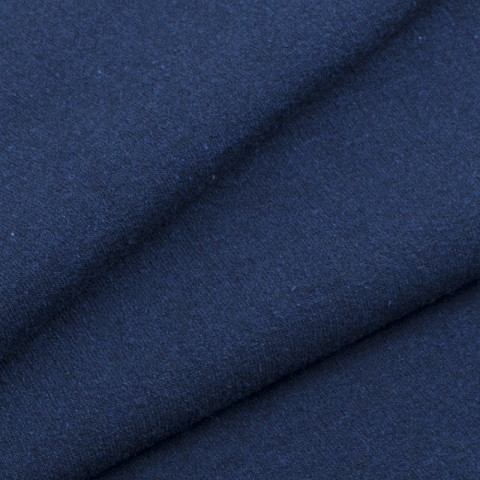 Мерный лоскут футер петля с лайкрой Темно-синий 0.4 м