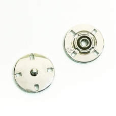Кнопка металлическая никель КМД-3 №18 уп 10 шт