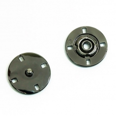Кнопка металлическая черный никель КМД-3 №15 уп 10 шт