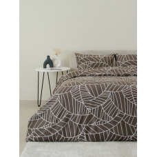 Постельное белье VT из полисатина s11087-01 2-х сп с евро простыней с наволочкой 50х70